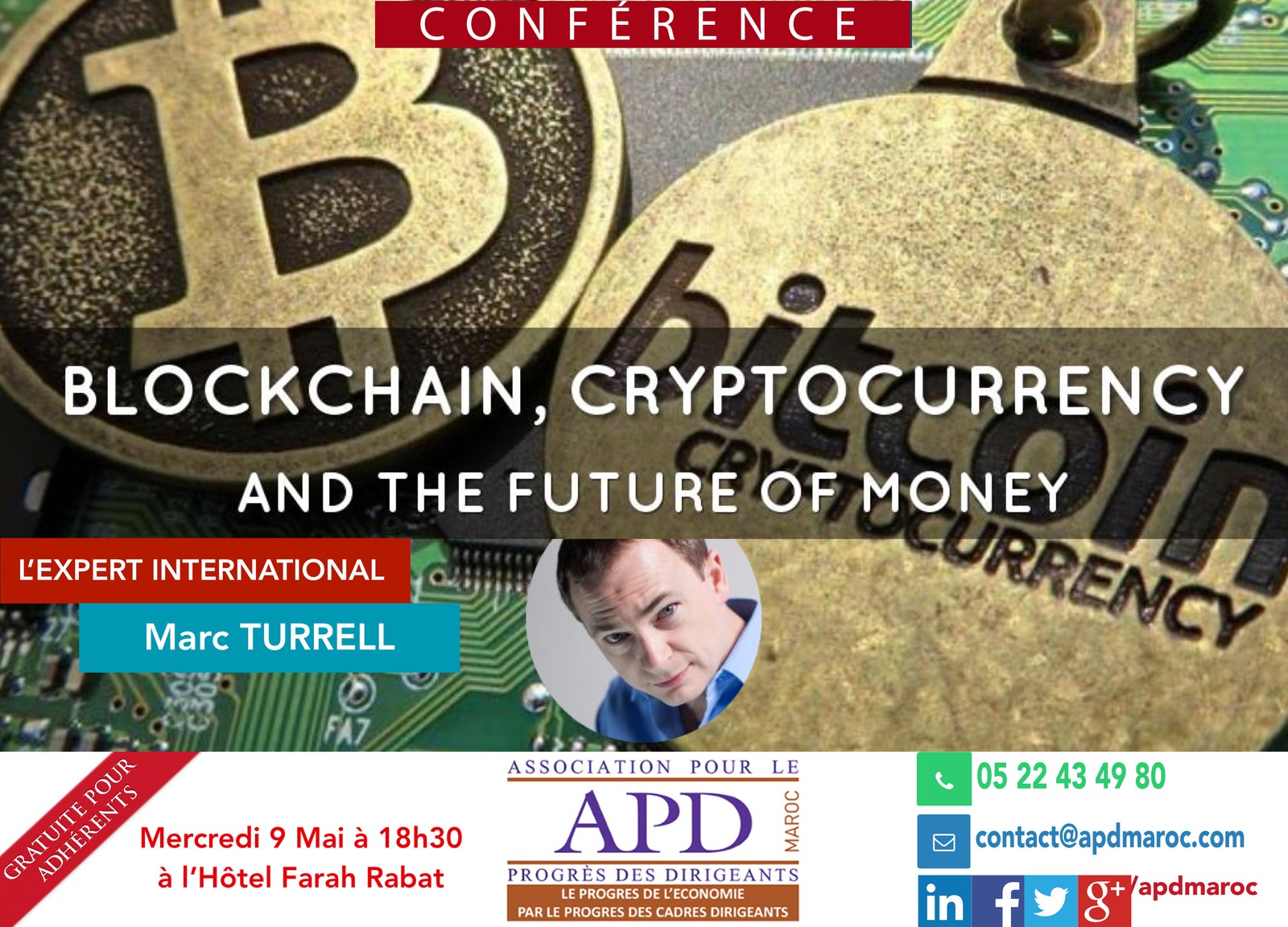 Blockchain, Cryptocurrency and the Future of Money — annonce officielle APD