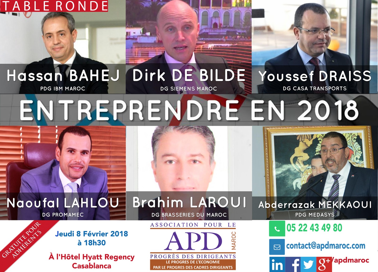 Entreprendre en 2018 — annonce officielle APD