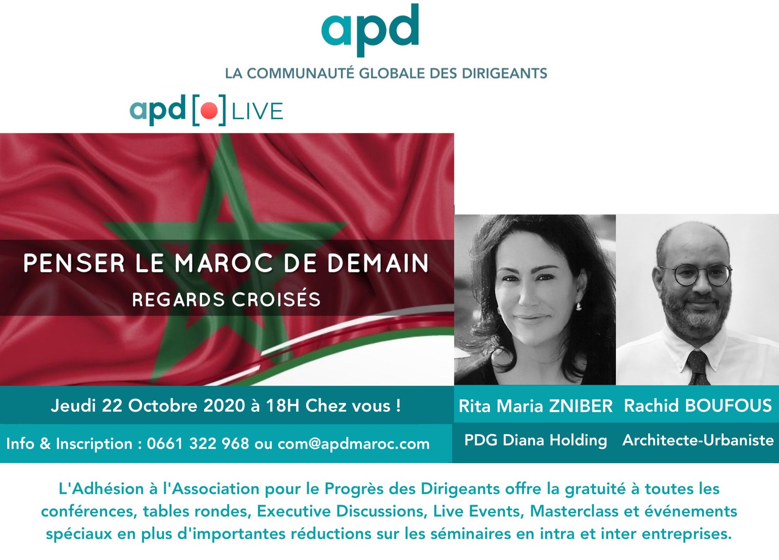 Penser le Maroc de demain : regards croisés — annonce officielle APD