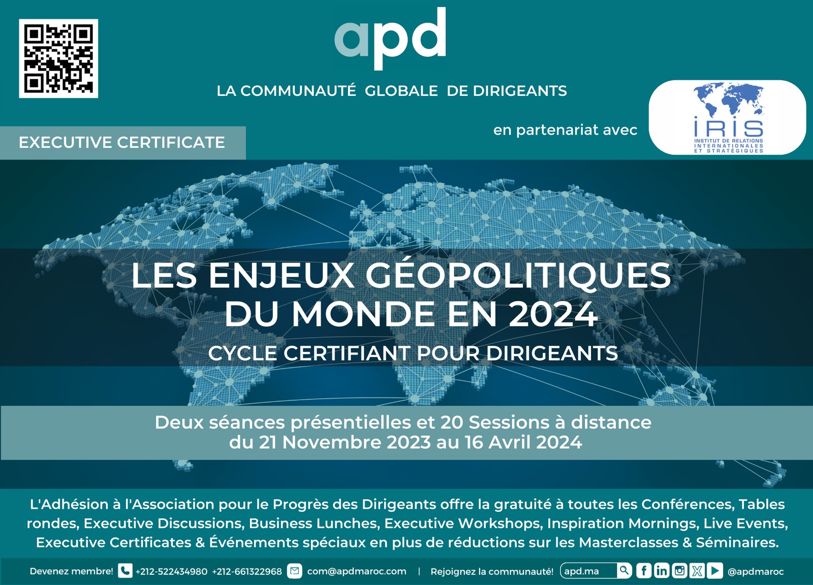 Les enjeux géopolitiques du monde en 2024 — cycle APD–IRIS — annonce officielle APD