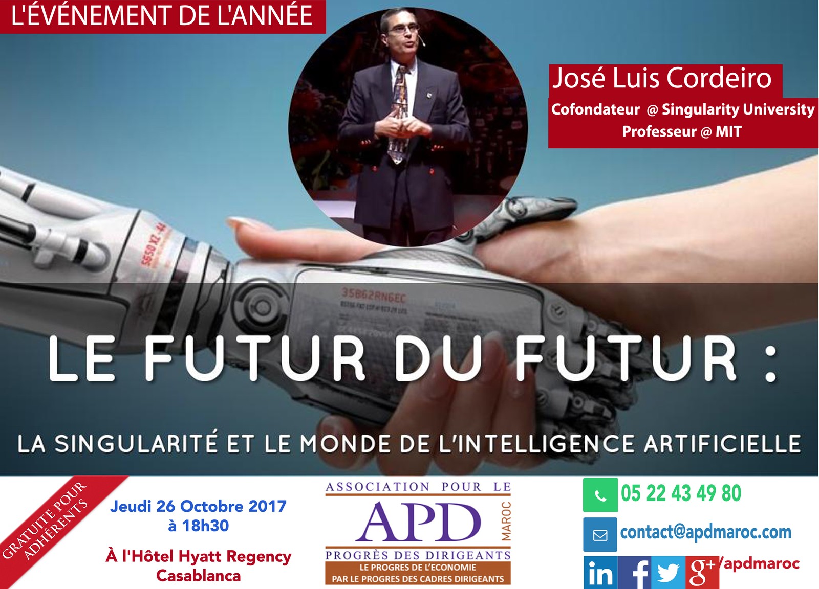 La singularité et le monde de l’intelligence artificielle — annonce officielle APD