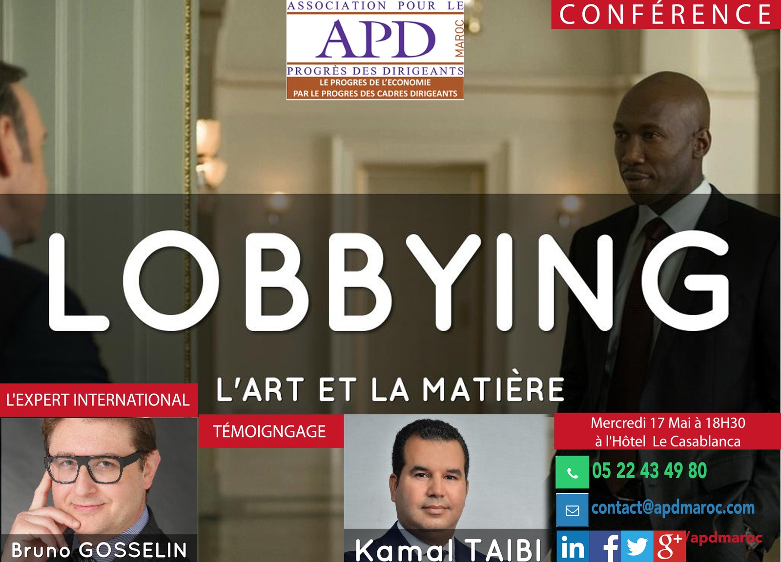 Lobbying : l’art et la matière ! — annonce officielle APD