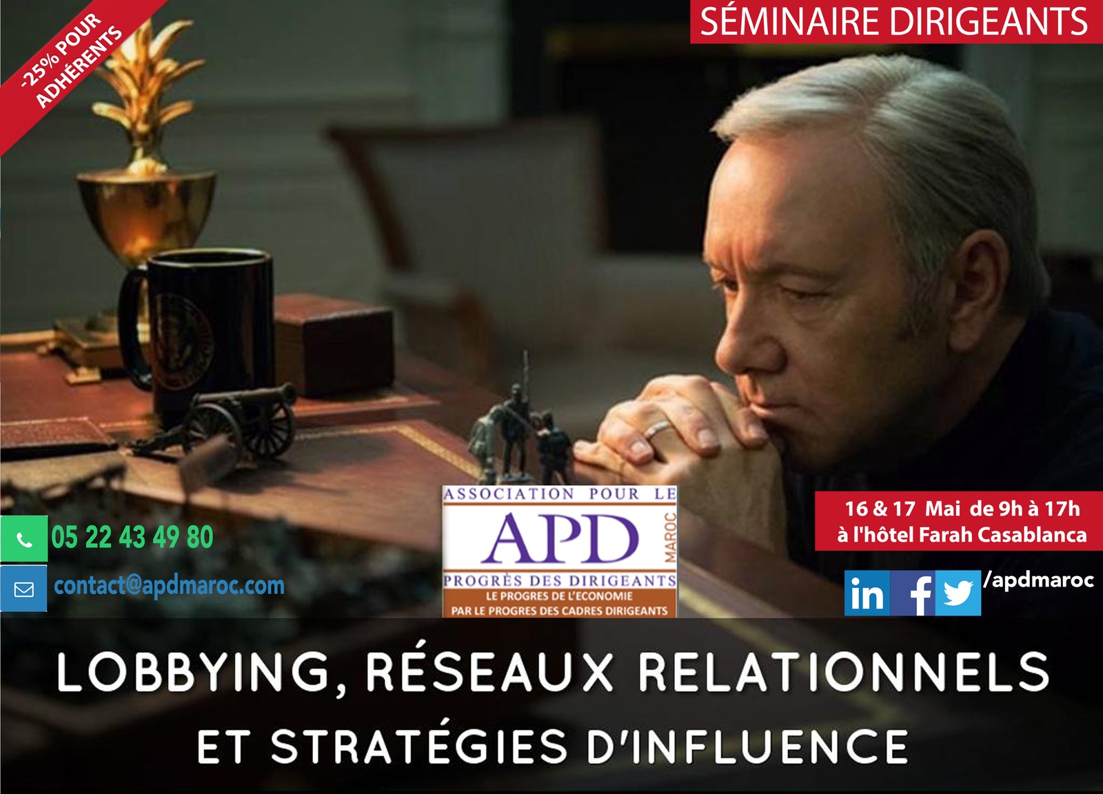 Lobbying, réseaux relationnels et stratégies d’influence — annonce officielle APD