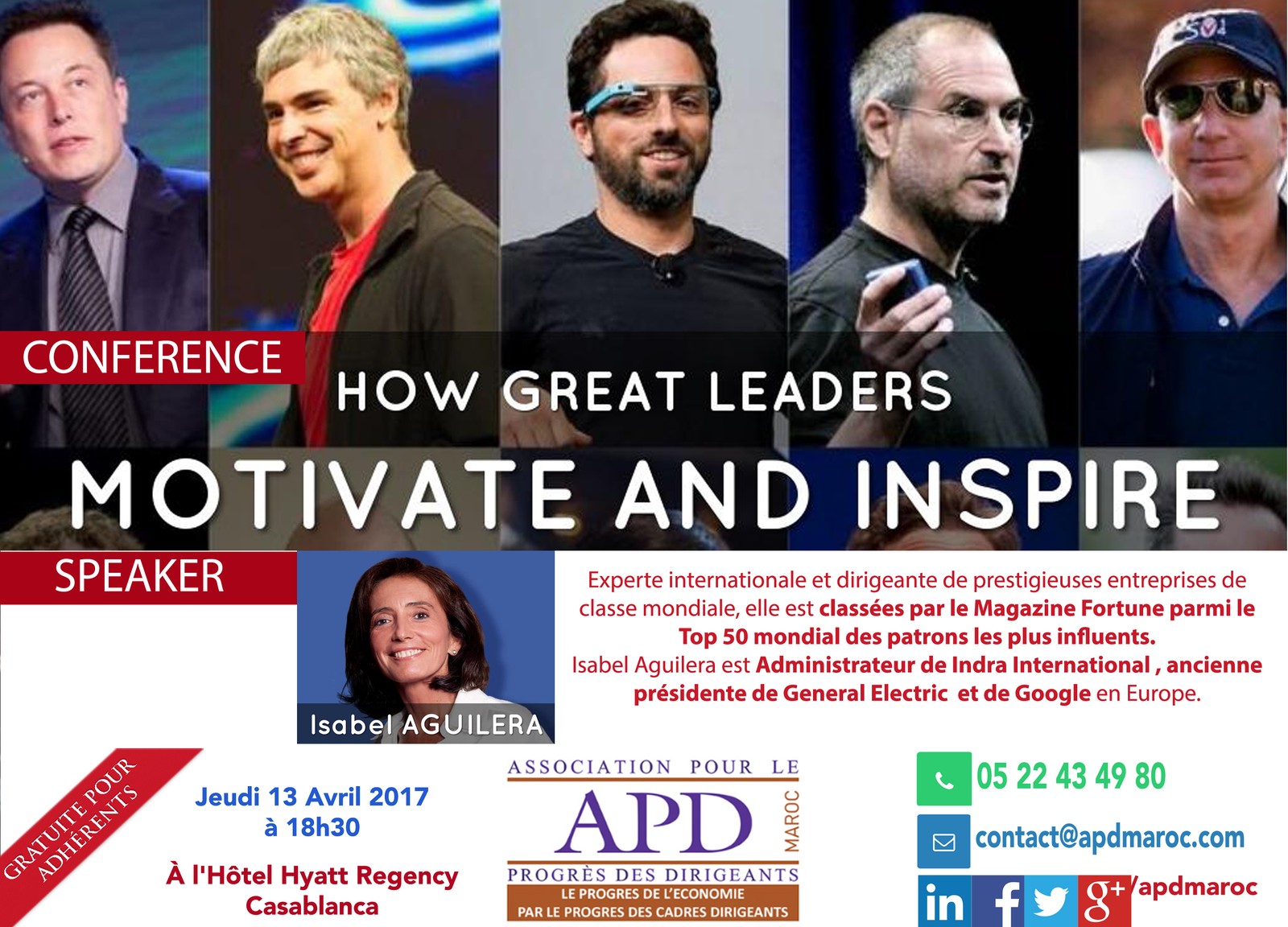 How Great Leaders Motivate and Inspire — annonce officielle APD