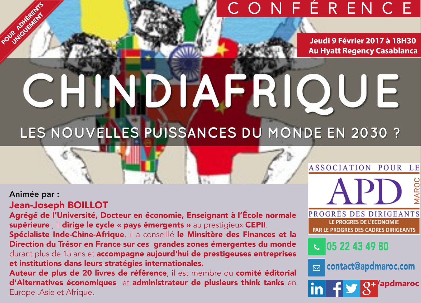 Chindiafrique : les nouvelles puissances du monde ? — annonce officielle APD