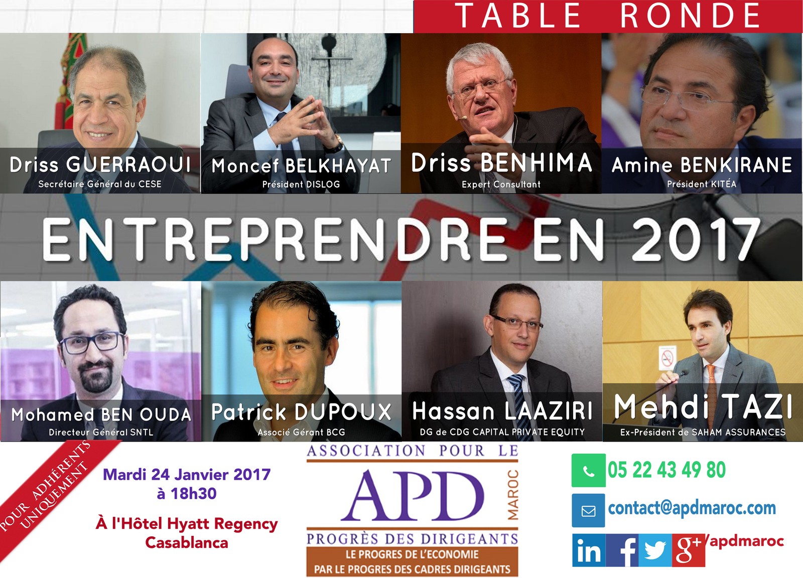 Entreprendre en 2017 — annonce officielle APD