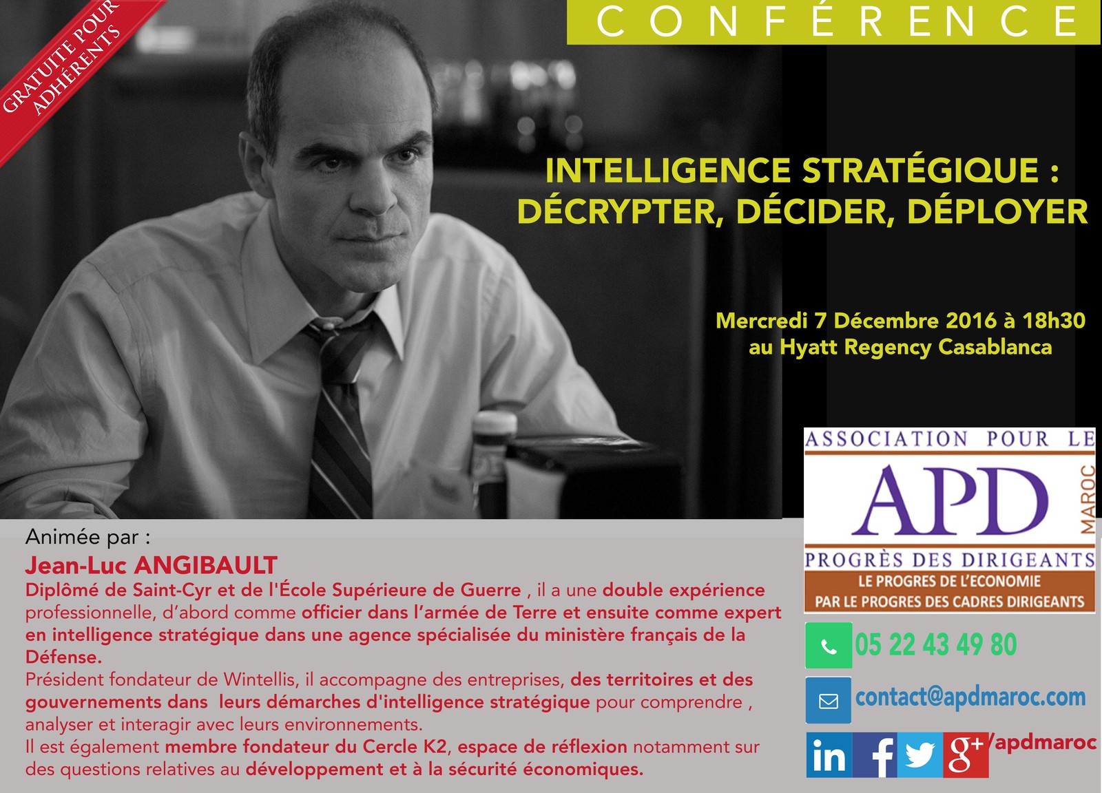 L’intelligence stratégique : décrypter, décider, déployer — annonce officielle APD