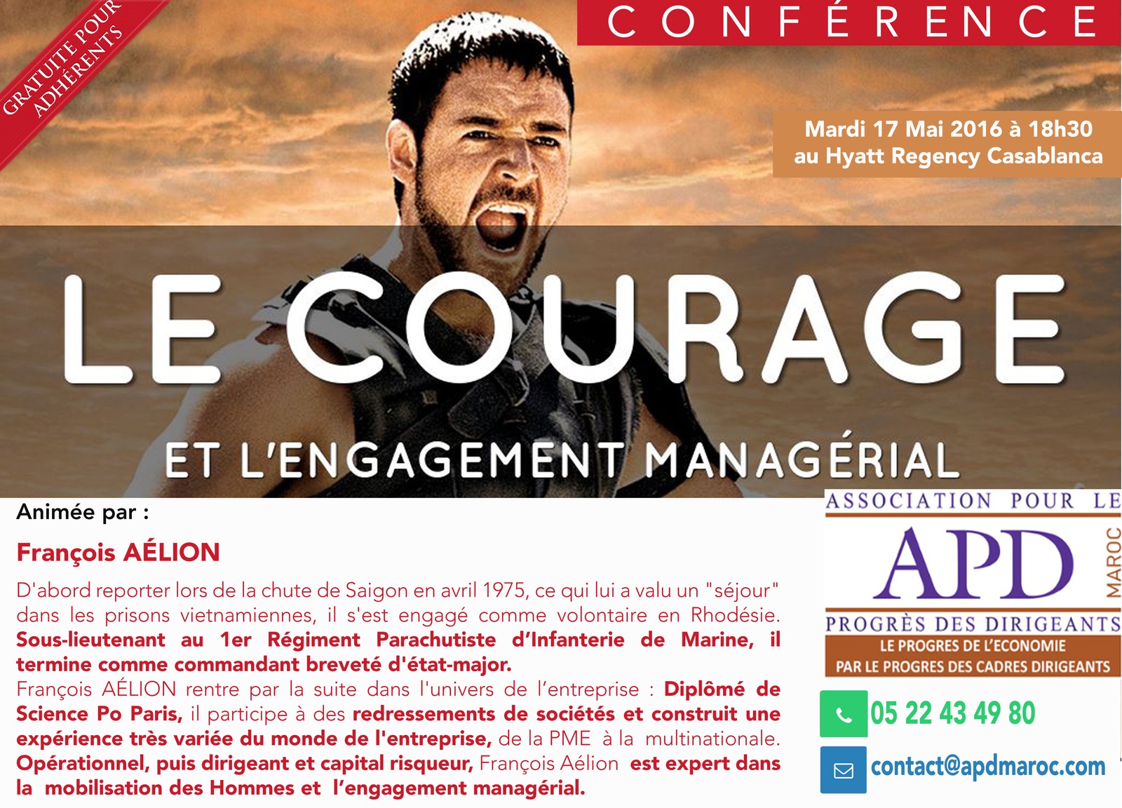 Courage et engagement managérial : bâtir une culture d’initiative et de responsabilité — annonce officielle APD