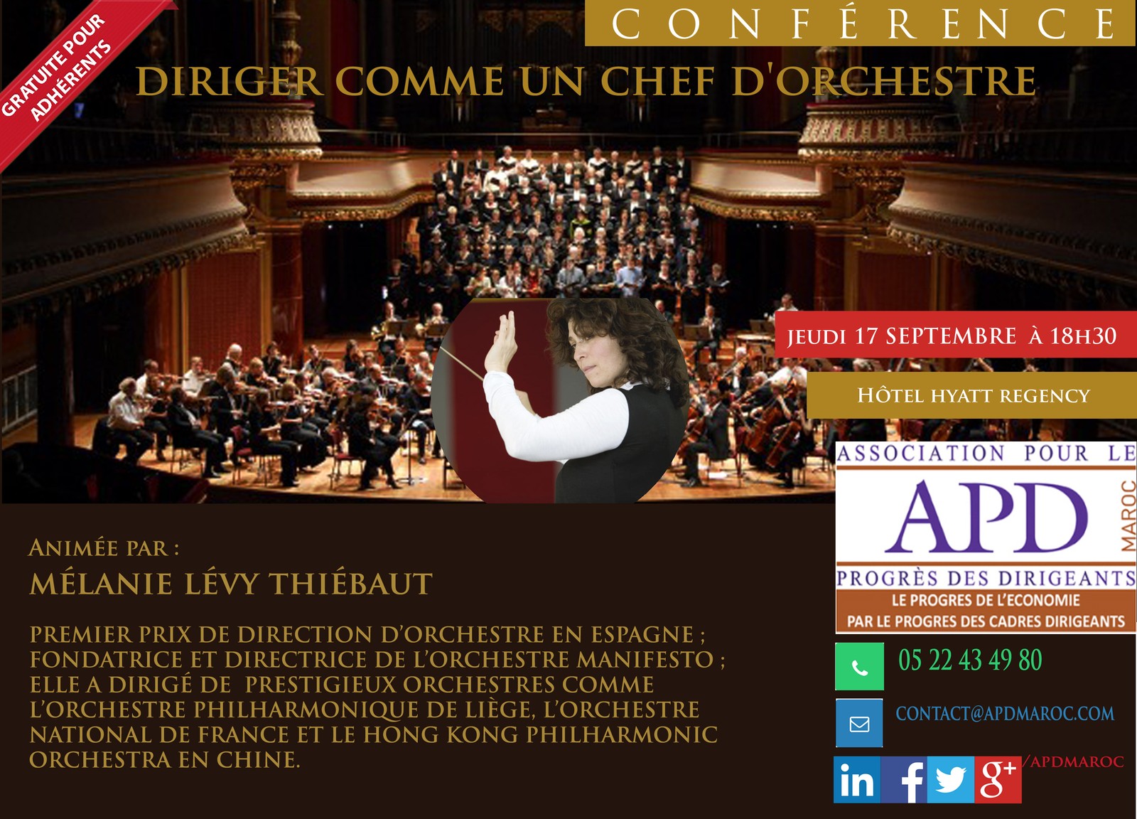 Diriger comme un chef d’orchestre — annonce officielle APD