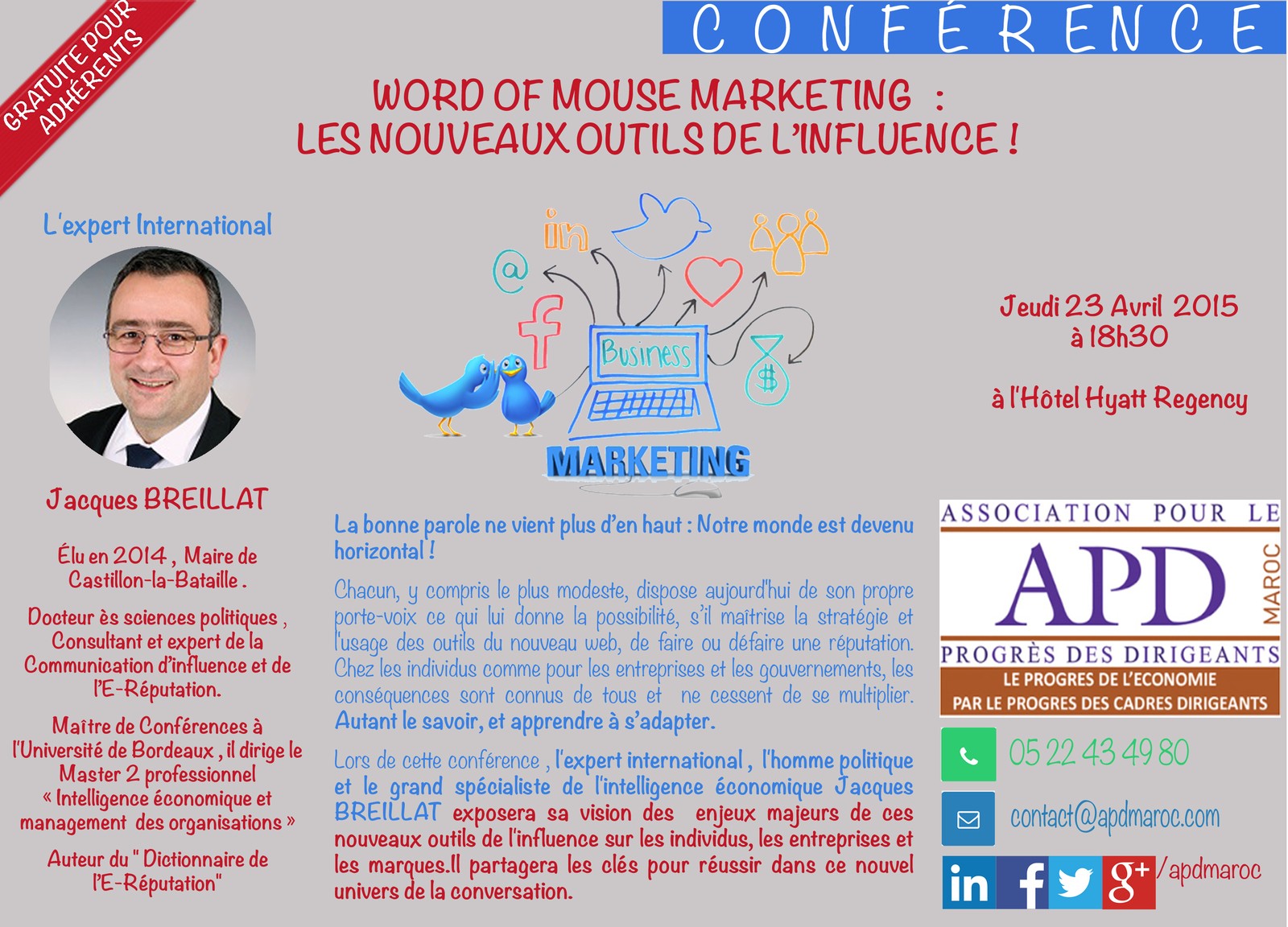 Word of Mouse Marketing : les nouveaux outils de l’influence ! — annonce officielle APD