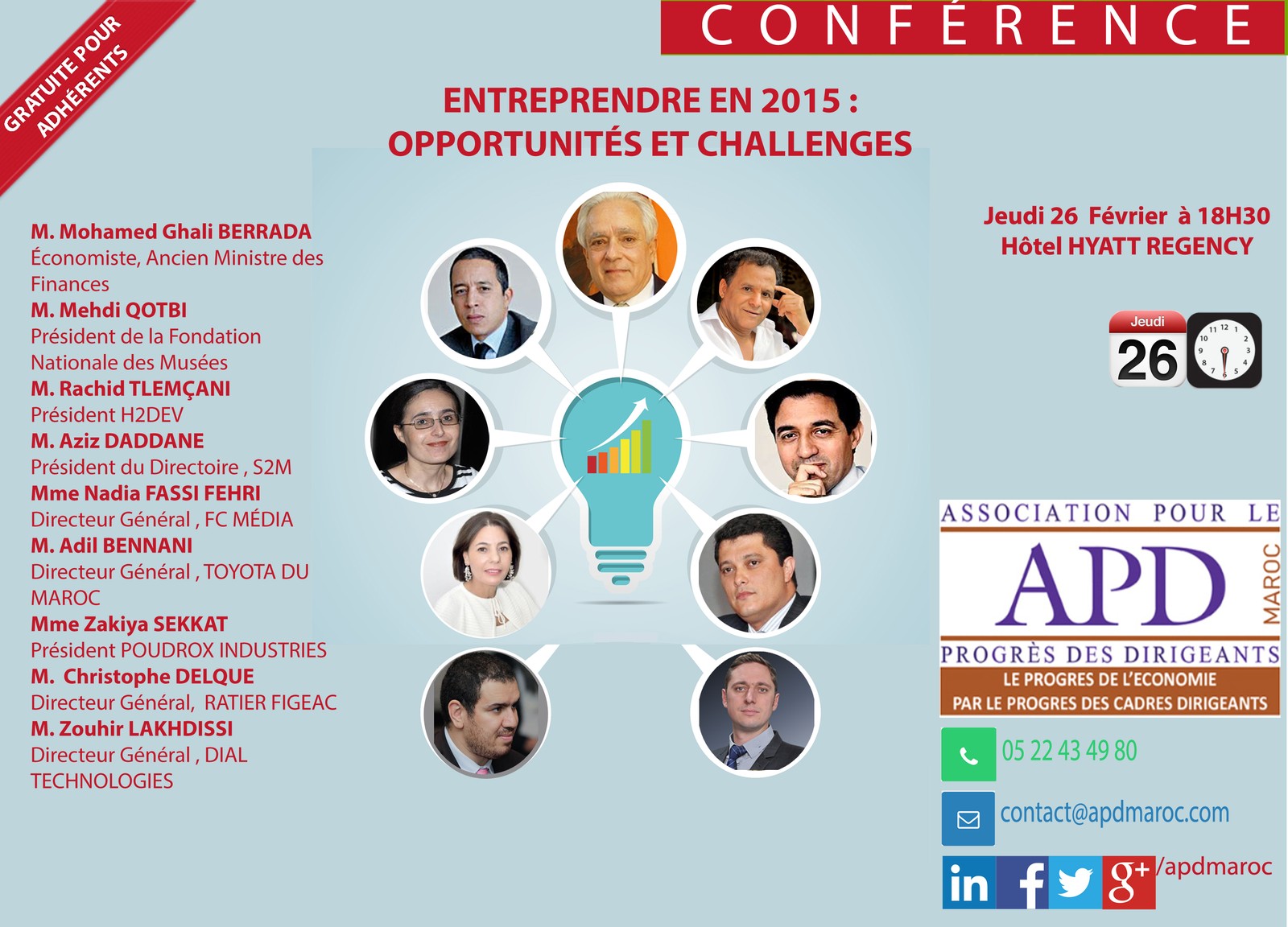 Entreprendre en 2015 : opportunités et challenges — annonce officielle APD