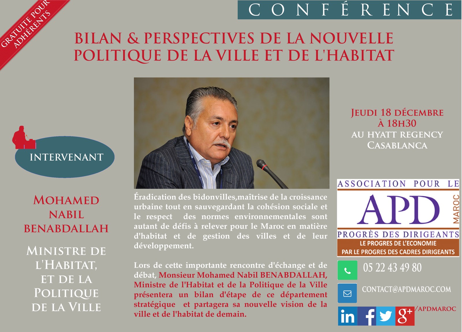 Bilan et perspectives de la nouvelle politique de la ville et de l’habitat — annonce officielle APD