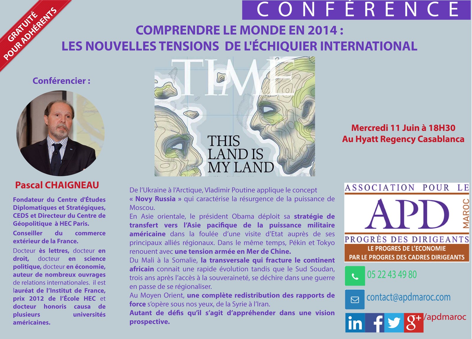Comprendre le monde en 2014 : les nouvelles tensions de l’échiquier international — annonce officielle APD