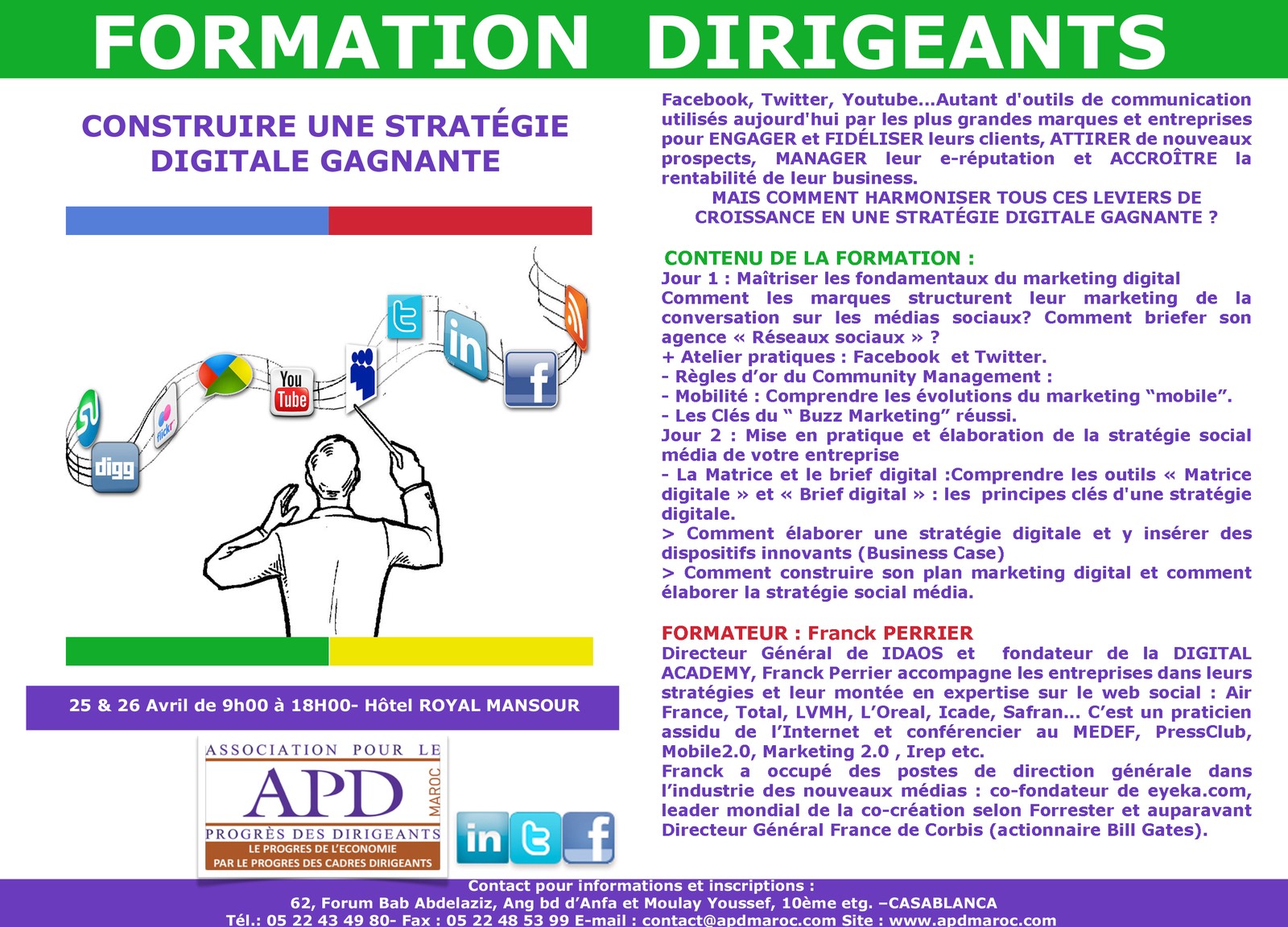 Construire une stratégie digitale gagnante — annonce officielle APD