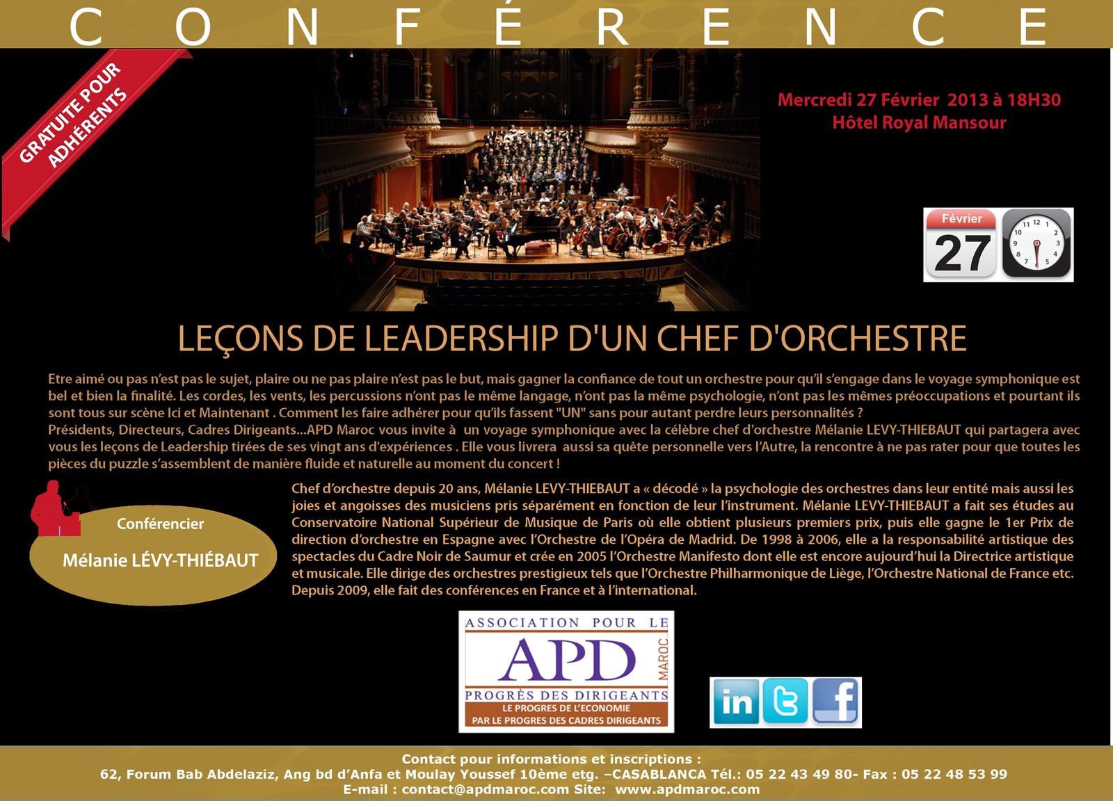 Leçons de leadership d’un chef d’orchestre — annonce officielle APD