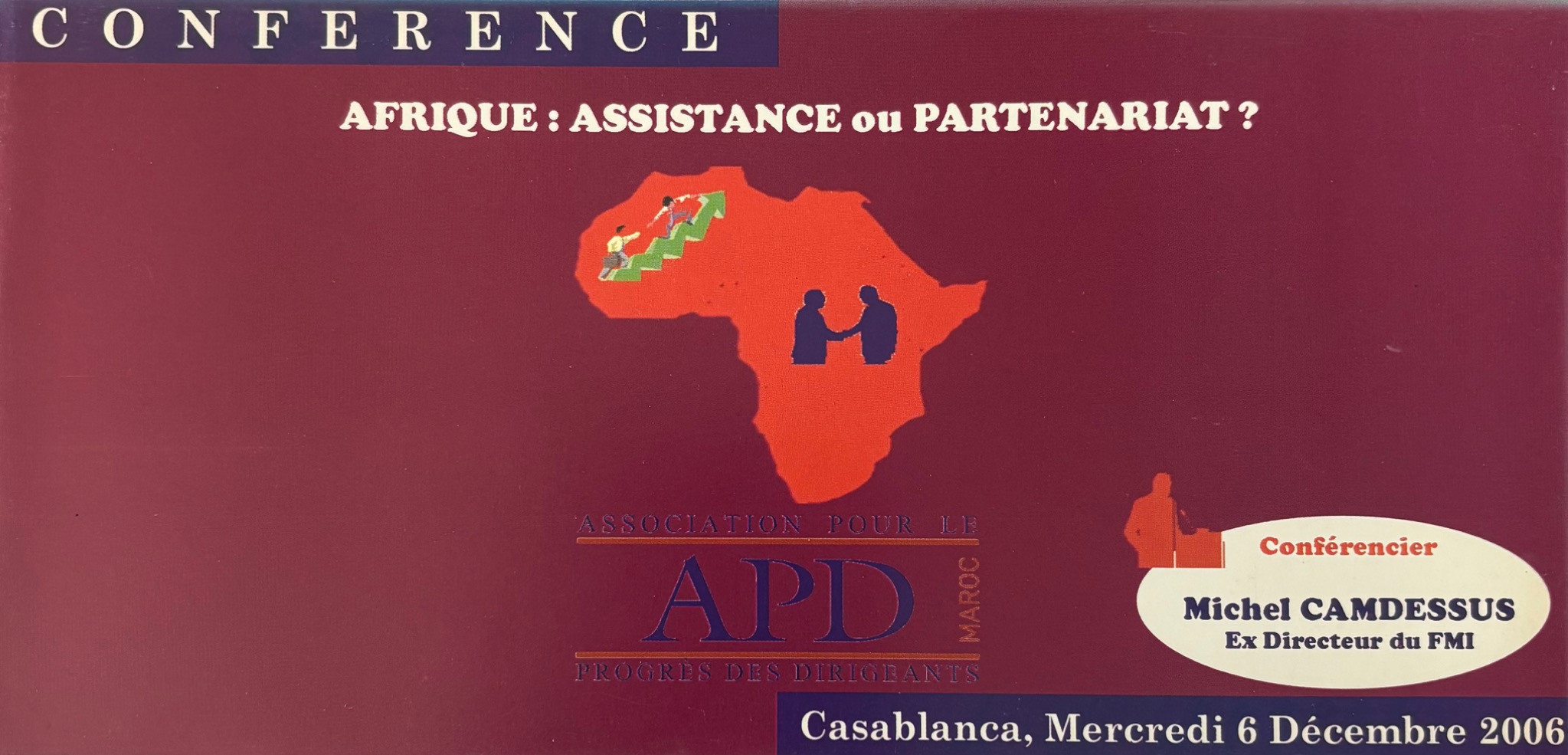 Afrique : assistance ou partenariat ? — affiche APD de 2006-12-06