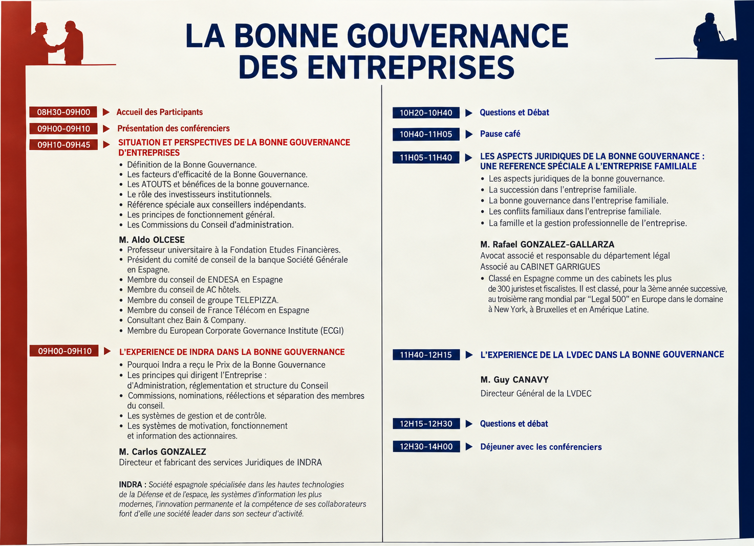 La bonne gouvernance des entreprises — document historique APD